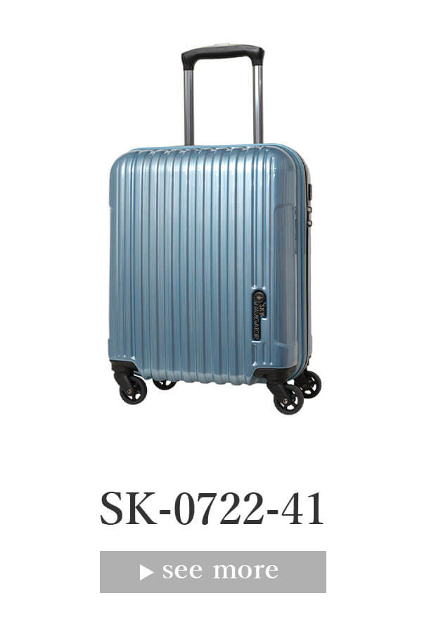 SKYNAVIGATORのスーツケースSK-0722-41のブルーヘアライン