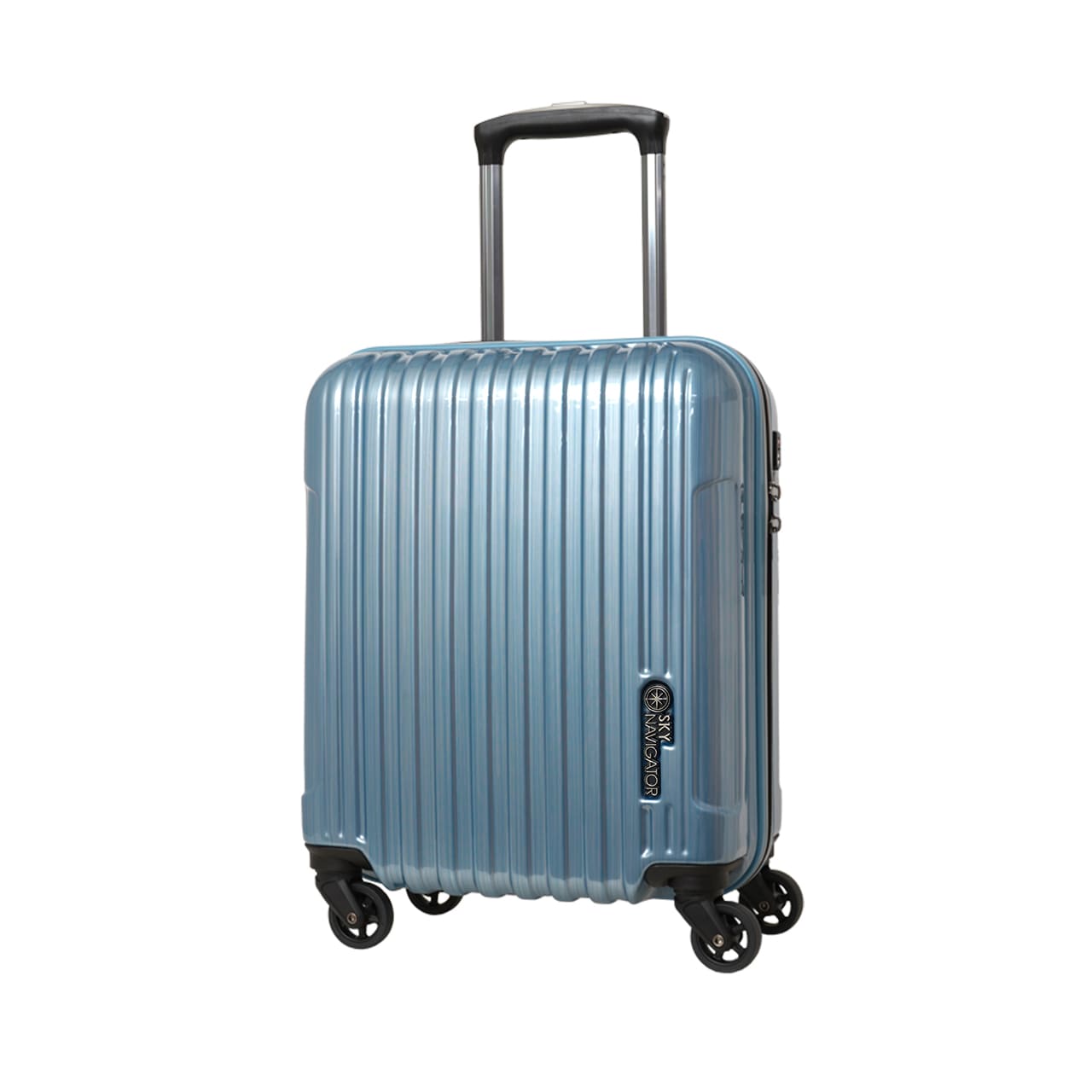 SKYNAVIGATORのスーツケースSK-0722-41のブルーヘアラインの正面振り画像