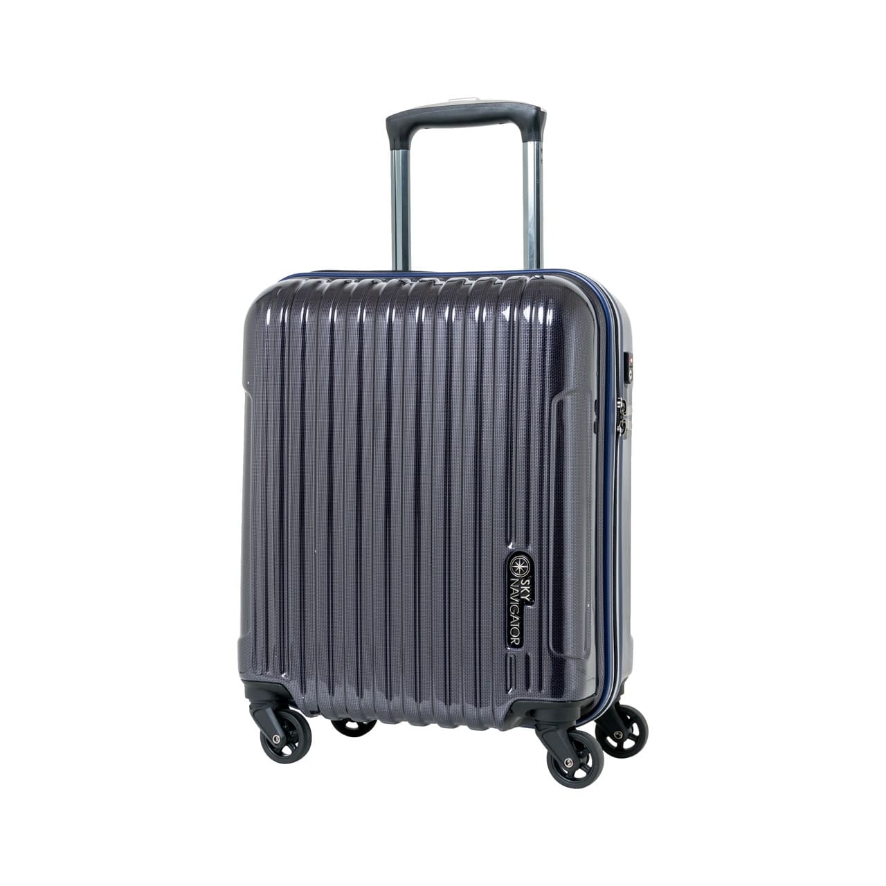 SKYNAVIGATORのスーツケースSK-0722-41のネイビーカーボンの正面振り画像