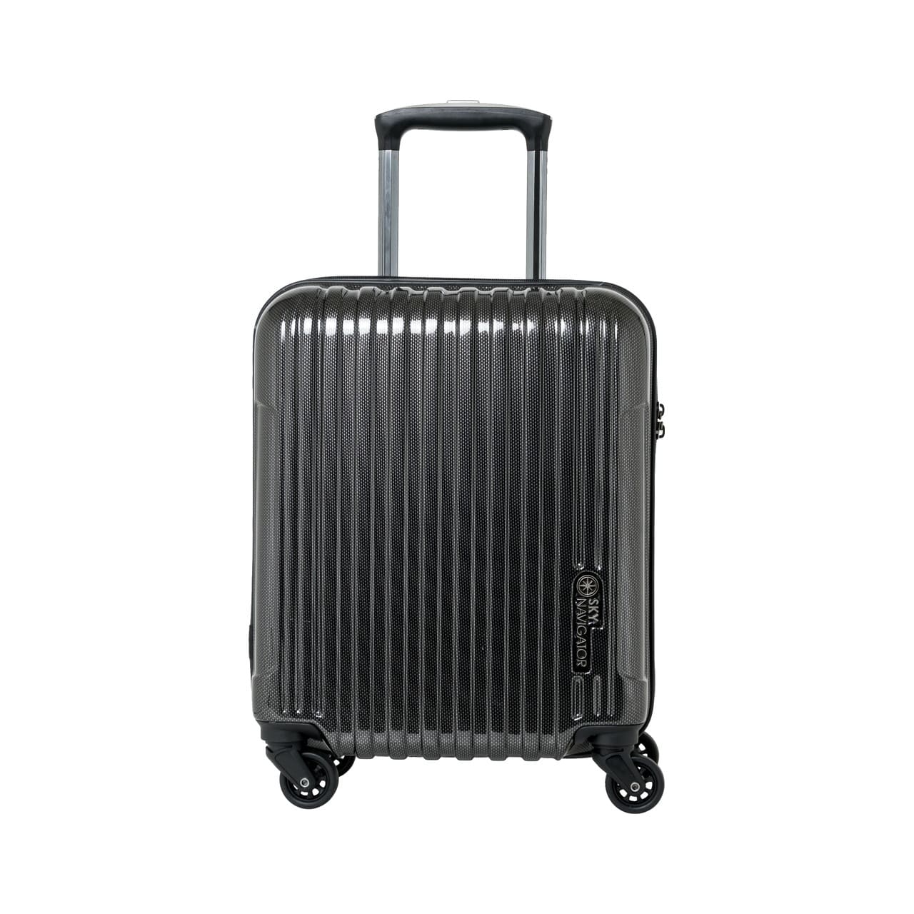 SKYNAVIGATORのスーツケースSK-0722-41のブラックカーボンの正面画像