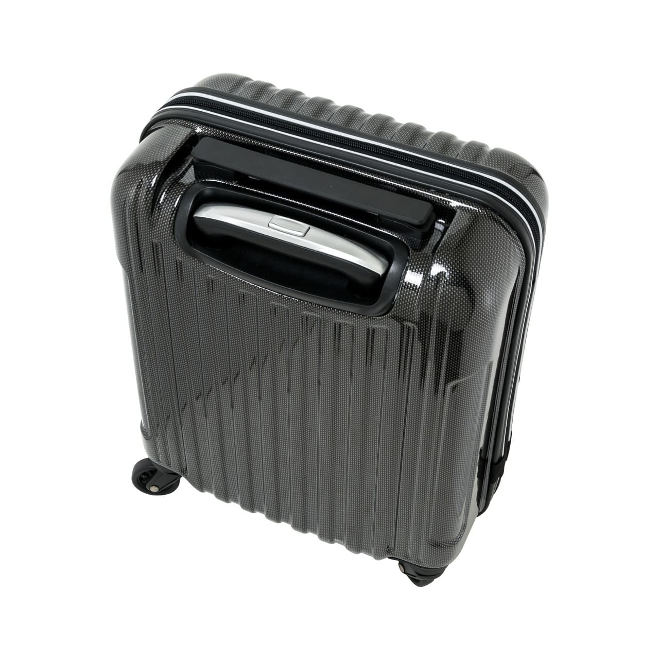SKYNAVIGATORのスーツケースSK-0722-41のブラックカーボンのトップ斜め画像