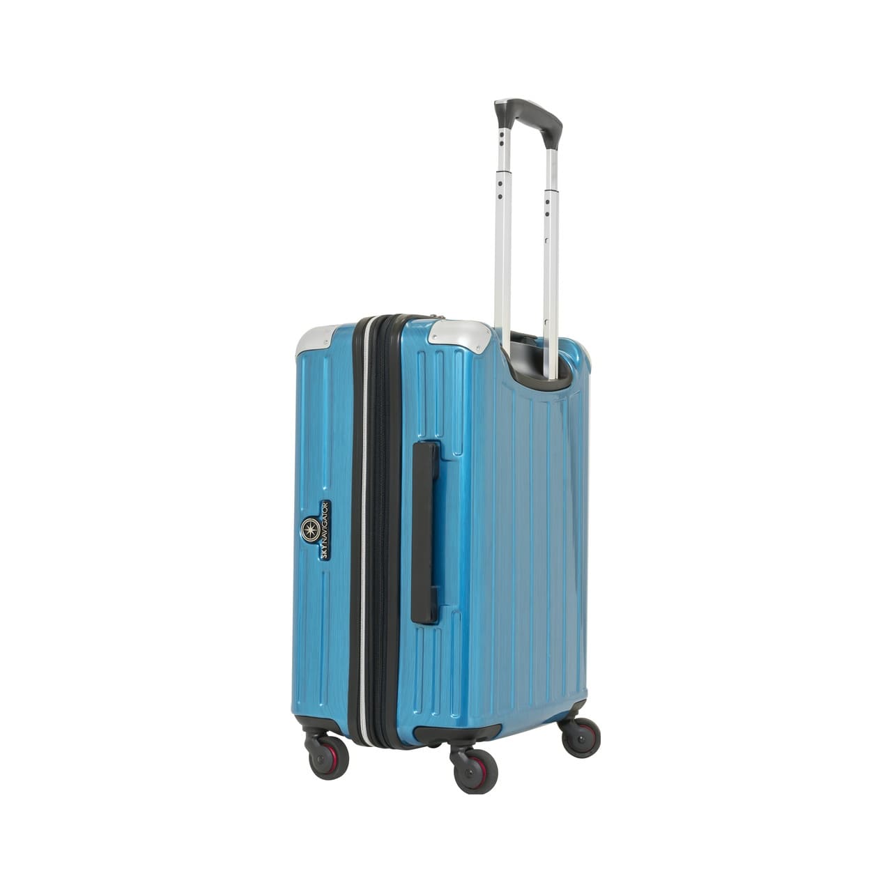 SKYNAVIGATORのスーツケースSK-0739-50のブルーヘアラインの斜めサイド