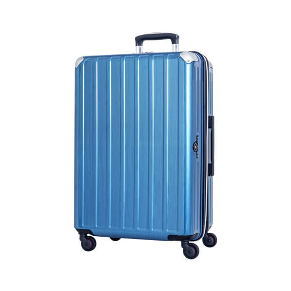SKYNAVIGATORのスーツケースSK-0739-61のブルーヘアラインの正面振り画像