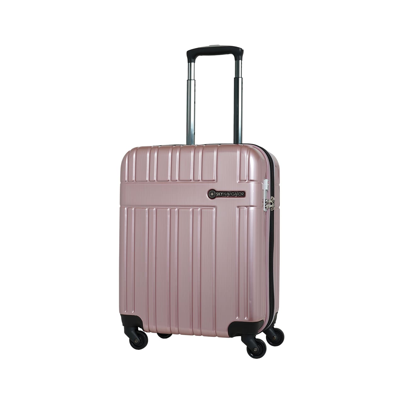 SKYNAVIGATORのスーツケースSK-0835-48のピンクヘアラインの正面振り画像