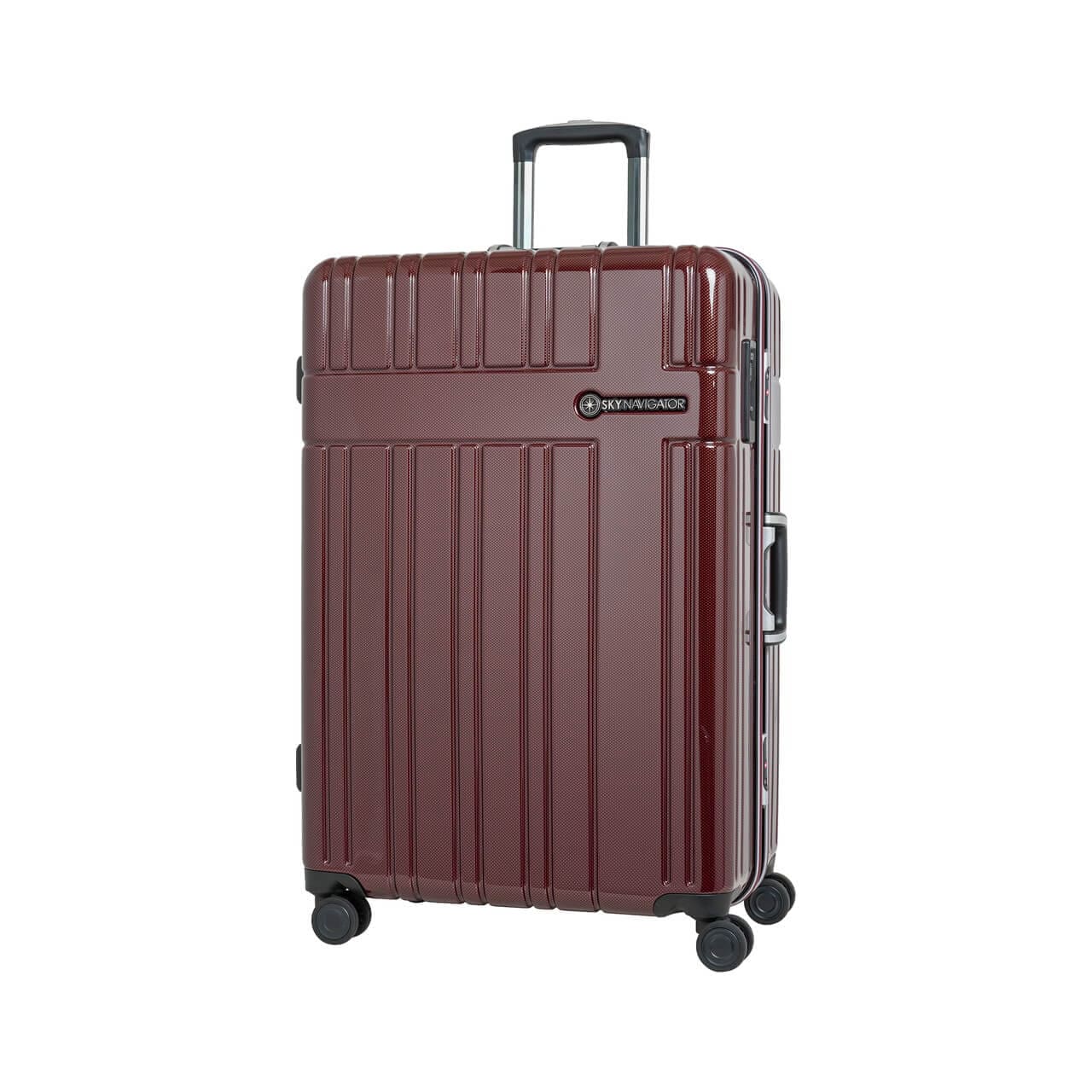 SKYNAVIGATORのスーツケースSK-0835-69のワインカーボンの正面振り画像